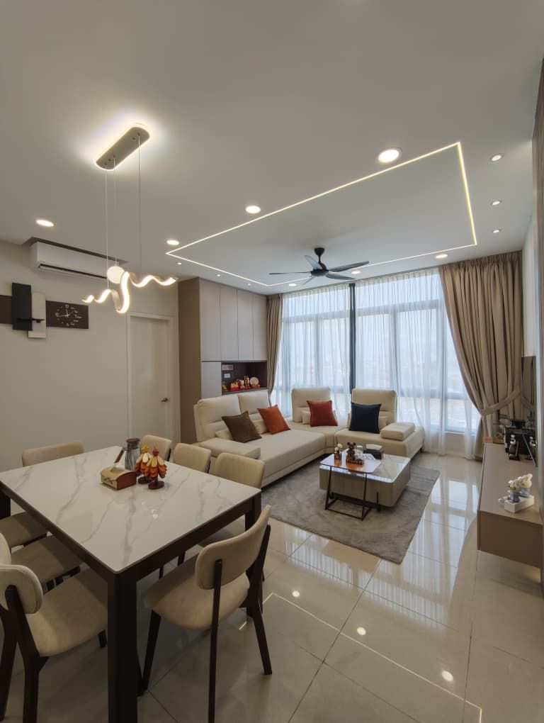 Living and dining area